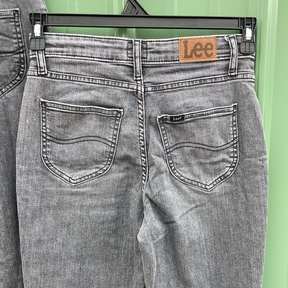 Women’s Lee High Rise Flare Denim Jean Pants with Raw Hem 2-Pack Size 4 S - Picture 4 of 11